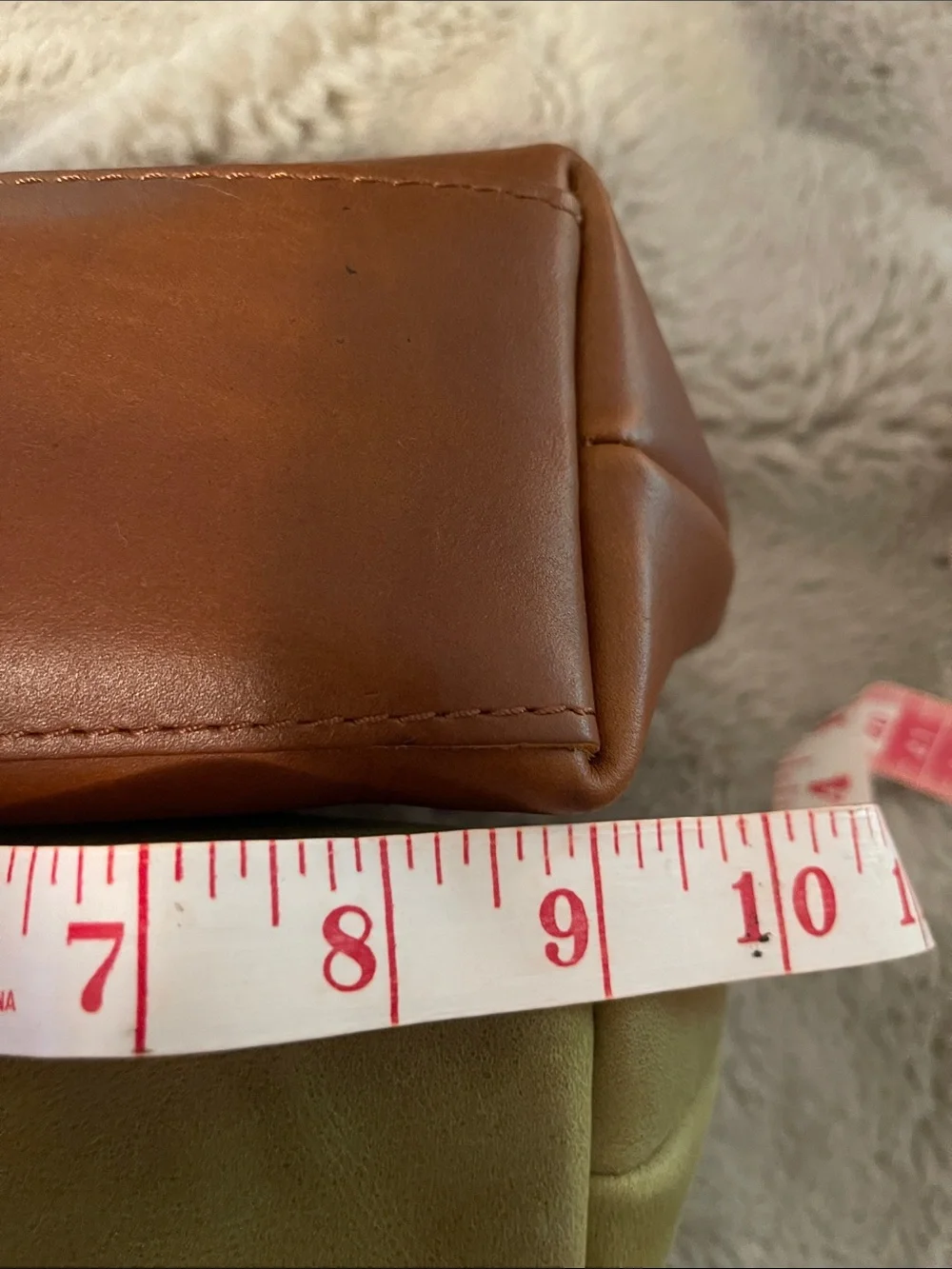 Two Portland leather eclipse makeup zippered pouches - Anjou and honey